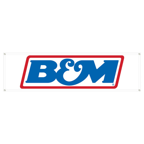 B&M Logo Banner, 82in. x 23in.