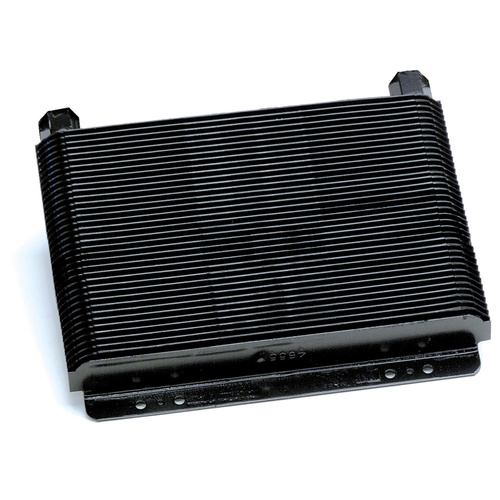 B&M Oil Cooler, Hi-Tek Supercooler, 11in. x 8in. x 1-1/2in. with NPT fittings