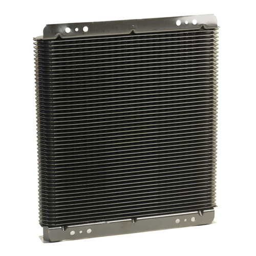 B&M Oil Cooler, Hi-Tek Supercooler, 11in. x 8-1/2in. x 1-1/2in. with NPT fittings