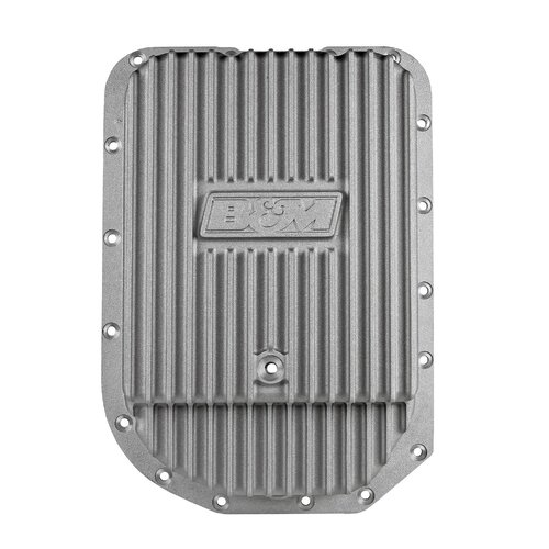 B&M Transmission Pan, Deep, Aluminum, Natural, GM, 4L80E, Each