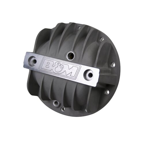B&M Differential Cover, 10-bolt, Aluminum, Natural, GM 8.2 in, GM 8.5 in, GM 8.6 in, Each