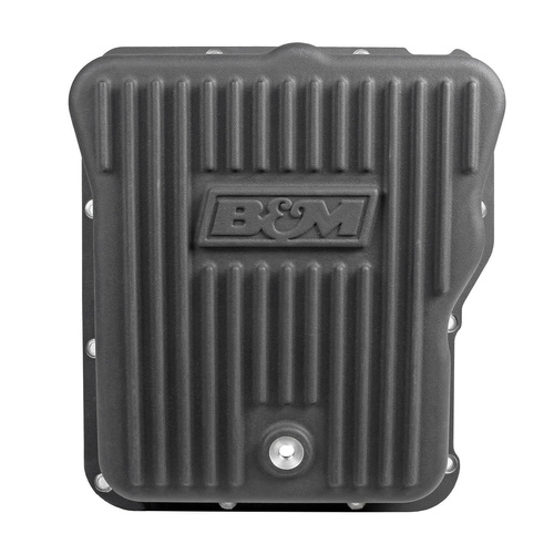 B&M Transmission Pan, Hi-Tek Deep Aluminium, Black, GM Allison 2001-2019
