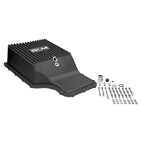 B&M 11-19 For Ford 6R140 Deep Cast Pan, Black