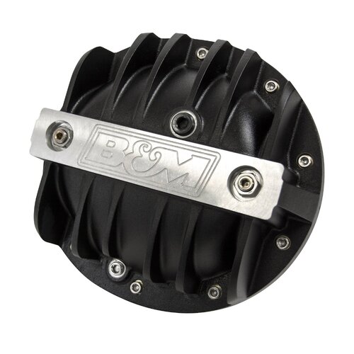 B&M Differential Cover, Rear, 10-bolt, Aluminum, Black Anodized, GM 8.2/8.5/8.6 in, Each