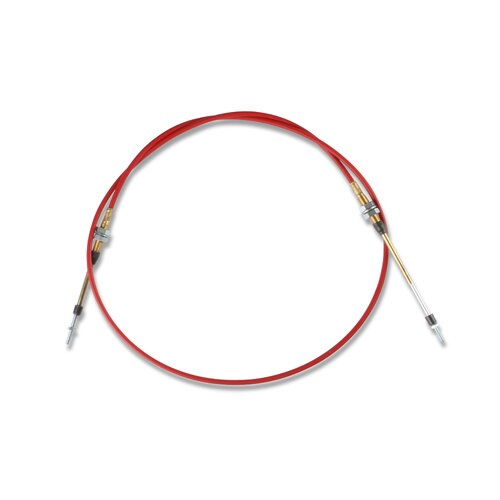 B&M Shifter Cable, Performance, 6 ft. Length, Threaded, Morse Style, Threaded Ends, Red, Each