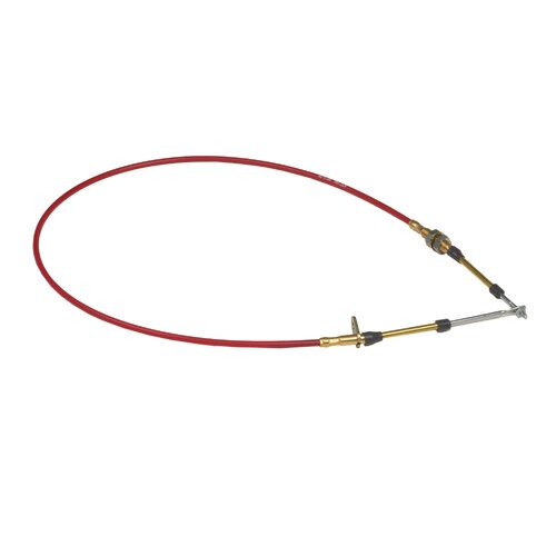 B&M Shifter Cable, Performance, 5 ft. Length, Morse Style, Eyelet/Threaded Ends, Red, Each