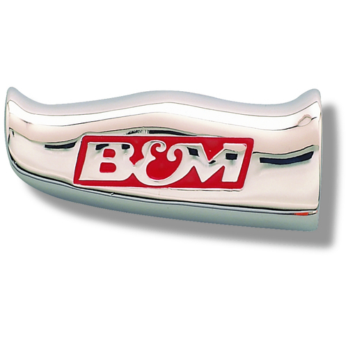 B&M Shift Knob, T-Handle, Aluminum, Chrome, B&M Logo, Automatic, Manual Transmission, Each