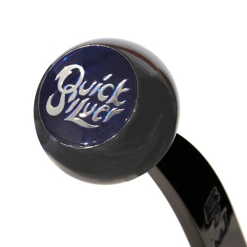 B&M Shift Knob, Round, Steel, Black Chrome, Automatic Transmission, Each