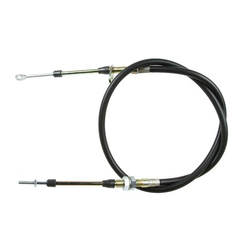 B&M Shifter Cable, Super Duty, 48 in. Length, Morse Style, Eyelet/Threaded Ends, Black, Each