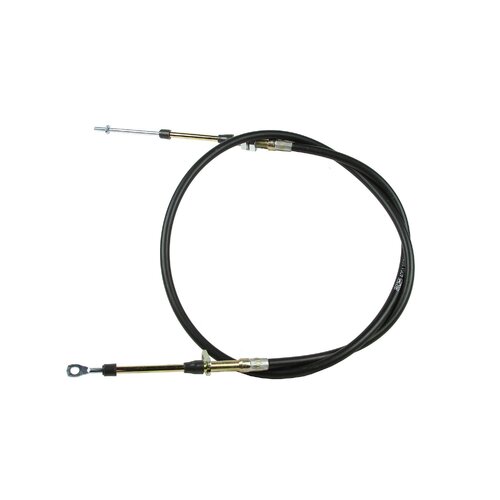 B&M Shifter Cables, Automatic Transmission, Super Duty Race Shifter Cables, Black Jacket, Eyelet/Post Ends, 60.00 in. Overall Length, Each