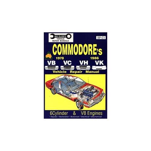 Ellery Books, Repman: Holden Commodore VB VC VH VK 1978-86