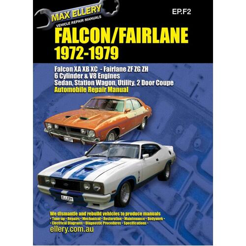 Ellery Books, Repman: Ford Falcon/Fairlane XA XB XC 1972-79