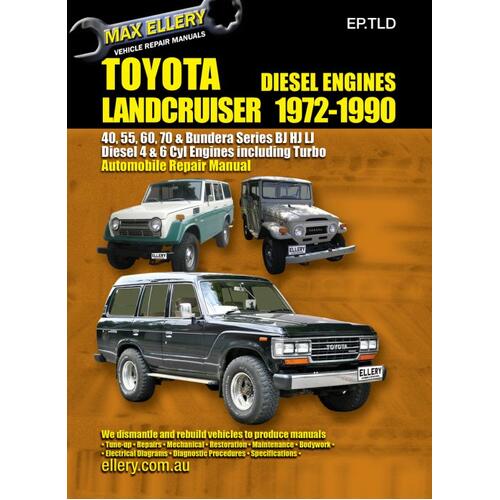 Ellery Books, Repman: Toyota Landcruiser Diesel Bj HJ LJ 1972-90