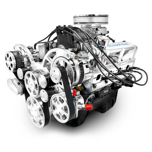 BluePrint Engines Crate Engine, For Ford Small-Block, 302ci, 361 HP, Deluxe Dressed with Polished Pulley Kit, Rear Sump, Fuel Injected, Each