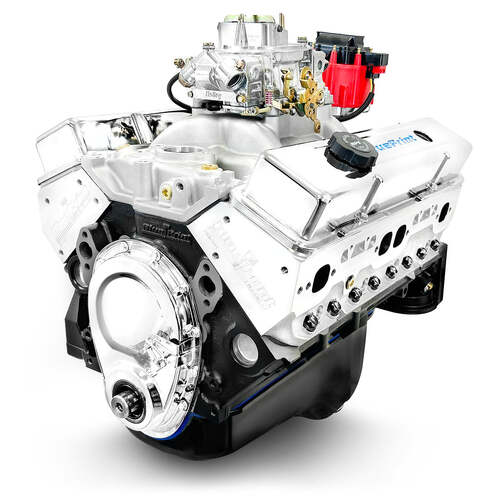 BluePrint Engines Crate Engine, For GM Chevrolet Small-Block, 383ci, 436 HP, Base Dressed, Carbureted, Each