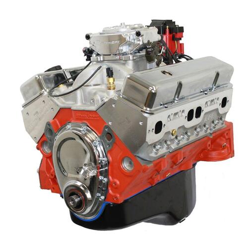 BluePrint Engines Crate Engine, Dressed with Fuel Injection, Long Block, SB Chev 383 Stroker, 436 HP, 443 TQ, New Block, Aluminum Heads
