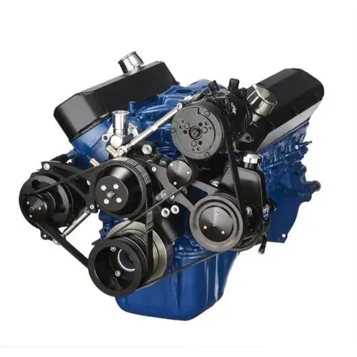 BluePrint Engines Engine Pulley Kit, Small Block Ford 302 Front Accessory Drive, Dual-Belt Quick Ser