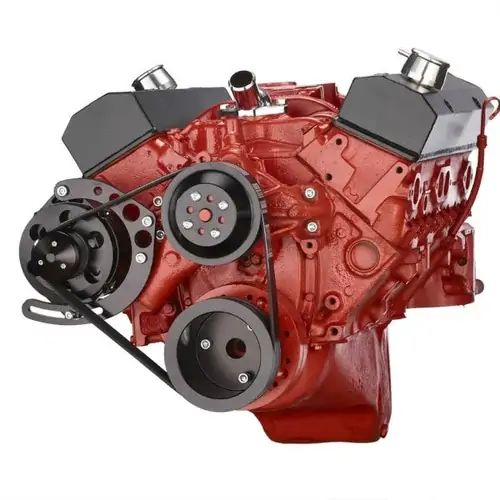 BluePrint Engines Engine Pulley Kit, Small Block Chevy Front Accessory Drive, Quick Serpentine with