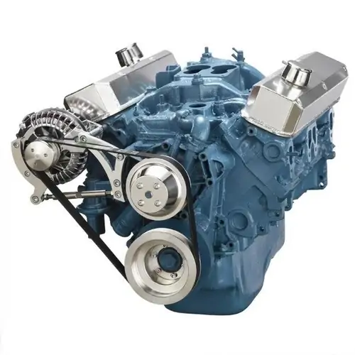 BluePrint Engines Engine Pulley Kit, Small Block Chrysler Front Accessory Drive, Quick Serpentine wi