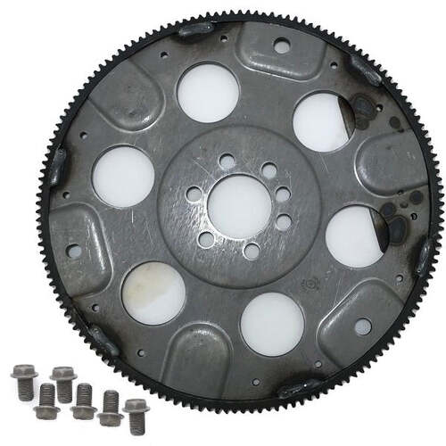 BluePrint Engines 153-Tooth Steel SFI Flexplate, 1-Piece Rear Main Seal, External Balance, For GM Chev, Each