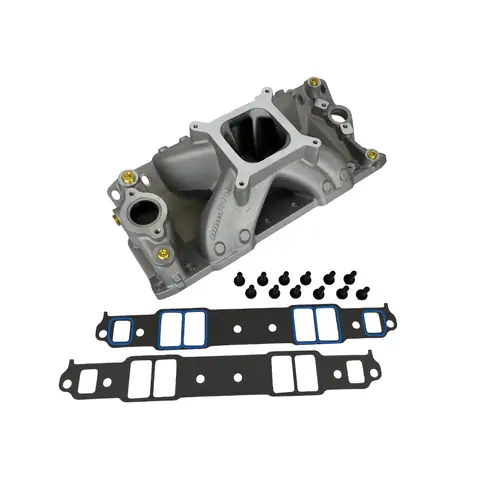 BluePrint Engines Engine Intake Manifold, Single Plane, Natural Aluminum, Pro Series, GM Small Block