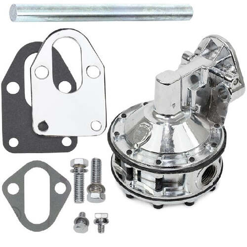 BluePrint Engines Racing Mechanical Fuel Pump, For GM Chev Small Block 262-400, 6 Valve, 110 GPH, 7.5 psi, Kit