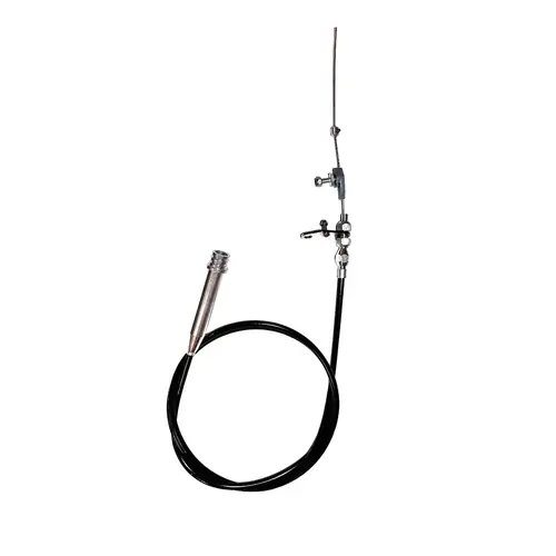 BluePrint Engines Transmission Shift Cable, Cable Kit, Chevy-GM 700R4 Transmission Kickdown, Black