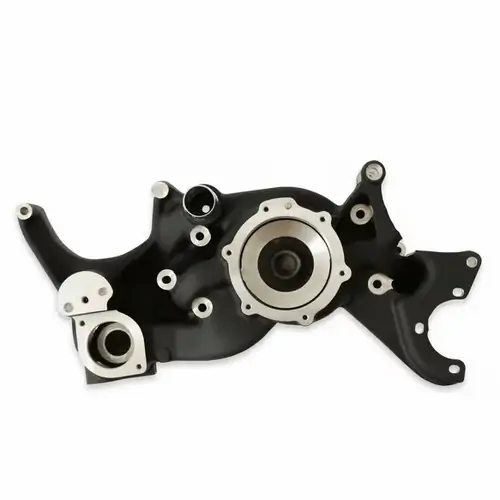 BluePrint Engines Engine Water Pump Housing, Holley LS Cooling Manifold Black