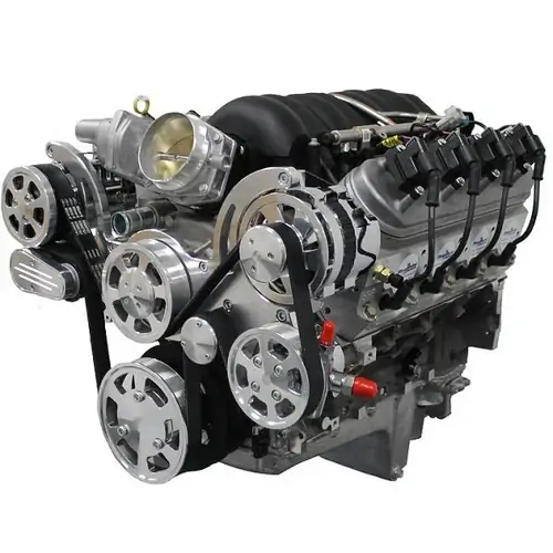 BluePrint Engines Engine Pulley Kit, LS Front Accessory Drive, Full Serpentine with Alternator, Powe