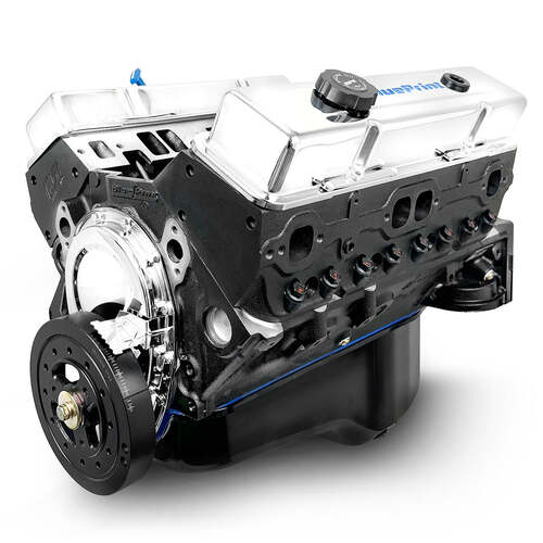 BluePrint Engines Crate Engine, Replacement For 1978-1988 GM Chevrolet Small-Block, 350ci, Long Block, Each