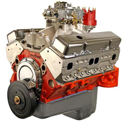 BluePrint Engines Crate Engine, Dressed Long Block, SB Chev 427ci Stroker, 540 HP New Block and Cylinder Heads Roller Cam