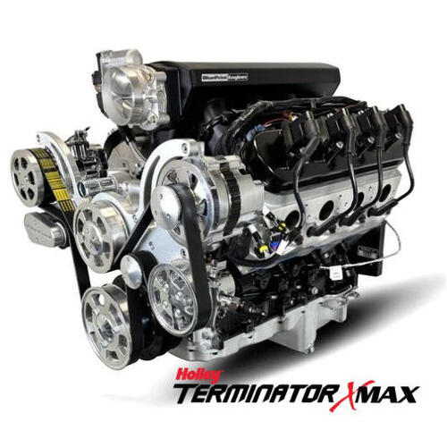 BluePrint Engines 376 c.i. GM LS Compatible - Deluxe Dressed - Fuel Injected - Polished Pulley Kit