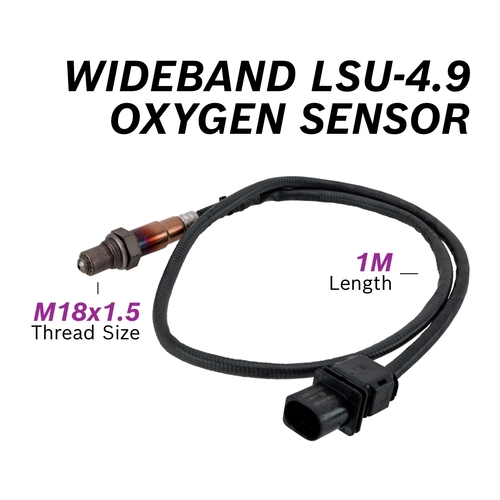 Bosch Oxygen Sensor, Wideband LSU 4.9, 1m Length, M18x1.50, Each
