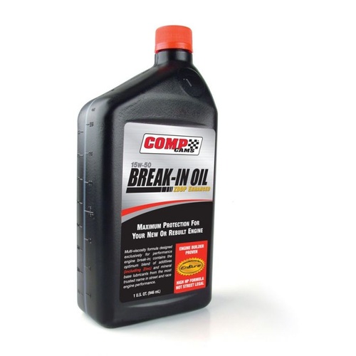 COMP Cams Engine Oil, Break-In, Mineral, 15W50, Quart, Set of 12