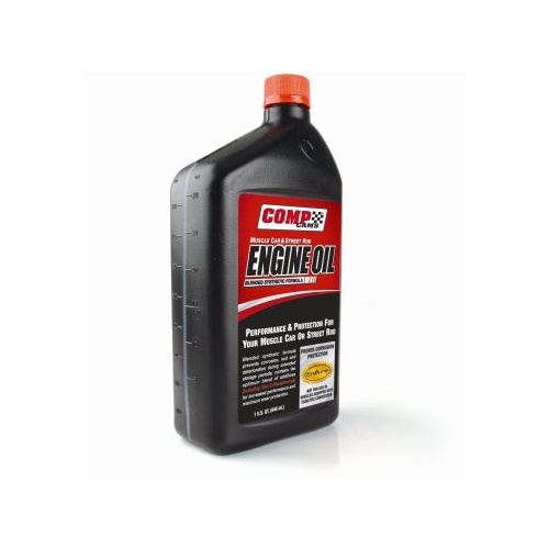 COMP Cams Engine Oil, Muscle Car, Street Rod, Semi-Synthetic, 15W50, Quart, Set of 12