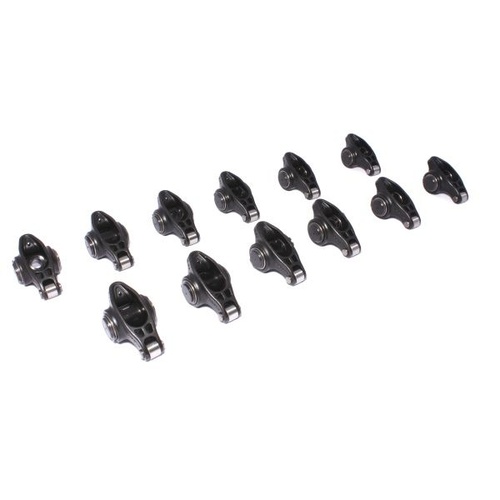COMP Cams Rocker Arm, Ultra Pro Magnum, Full Roller, Chromoly Steel, 1.52 Ratio, For Chevrolet V6 and SBC 3/8 in. Stud, Set of 12