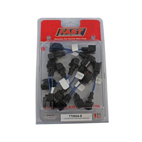 FAST USCAR/EV6 Injector to Minitimer/EV1 Injector Harness - Set of 8