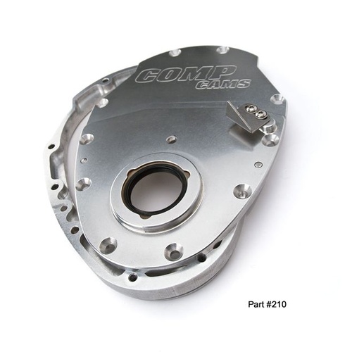 COMP Cams Timing Cover, 2-Piece, Aluminum, Natural, For Chevrolet, Small Block, Kit