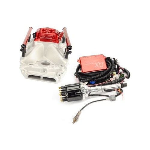 FAST XFI 2.0 For Chevrolet Big Block EFI Kit w/ Red Throttle Body and 550 HP Pump