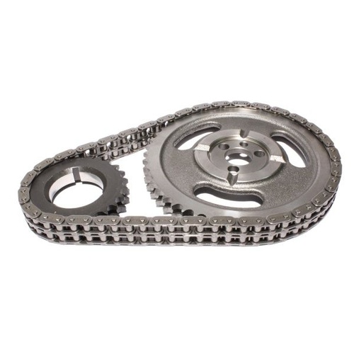 COMP Cams Timing Chain and Gear Set, Hi-Tech, Double Roller, Iron/Billet Steel Sprockets, .005 in. Undersized For Chevrolet 396-454 Big Block, Set