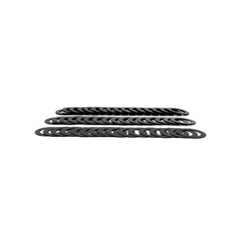 COMP Cams Valve Spring Shim, Steel, Hardened, 1.437 in. OD, .645 in. ID, .015 in, .030 in, .060 in. Thick, Set of 48