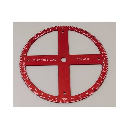 COMP Cams Degree Wheel, Aluminium, Red Anodized, 16 in. Diameter, Each