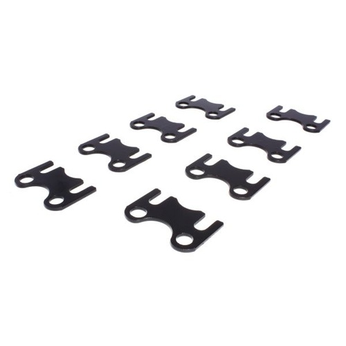 COMP Cams Guideplate, Black Oxide, Steel, Flat, 1 Piece, For Ford 289-351W, 3/8 in. Pushrod and 7/16 in. Stud, Set of 8