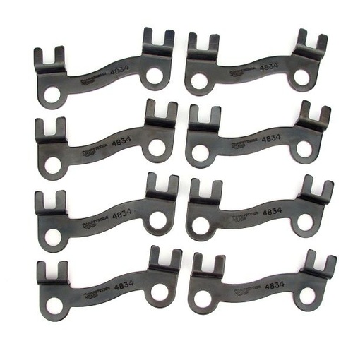 COMP Cams Guideplate, Black Oxide, Steel, Raised, 1 Piece, For Ford 429-460, 5/16 in. Pushrod and 7/16 in. Stud, Set of 8