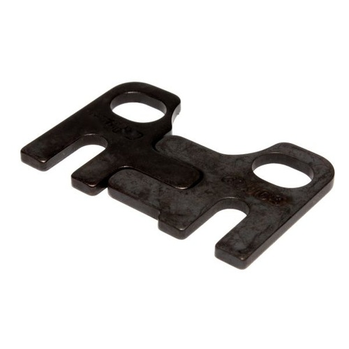 COMP Cams Guideplate, Black Oxide, Steel, Flat, 2 Piece, Adjustable, SBC/289-351W, 3/8 in. Pushrod 7/16 in. Stud, Each