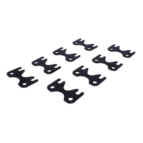 COMP Cams Guideplate, Black Oxide, Steel, Flat, 1 Piece, GM LS3, 5/16 in. Pushrod and 8mm Stud, Set of 8