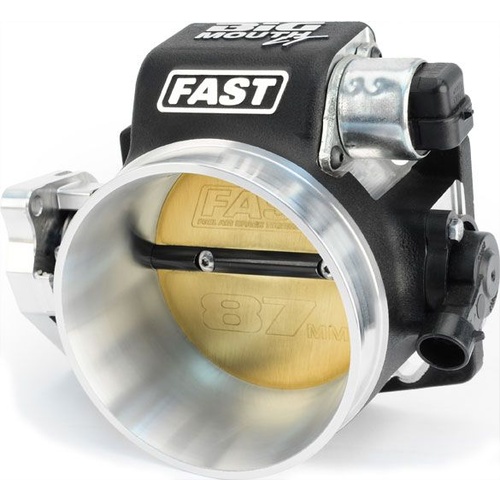 FAST Throttle Body, Big Mouth Billet 87mm Diameter, For Ford Coyote, Each