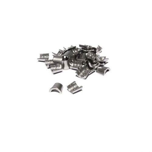 COMP Cams Valve Lock, Stamped, Hardened Steel, 7 Degree, 3/8 in. Valve Stem, 2 Groove, For Chrysler, Set of 16