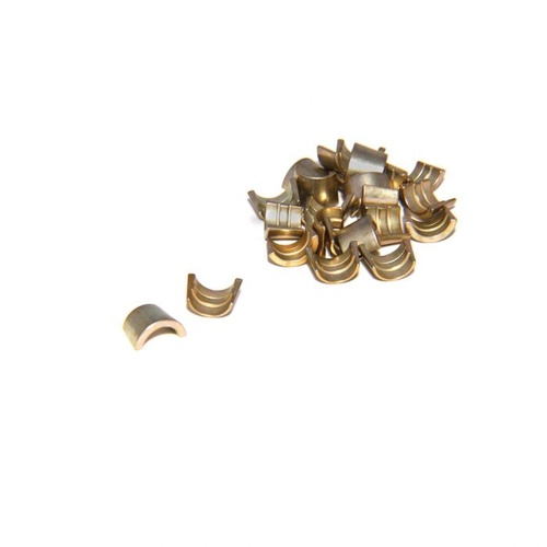 COMP Cams Valve Lock, Stamped, Hardened Steel, 7 Degree, 3/8 in. Valve Stem, Single Groove, Set of 12