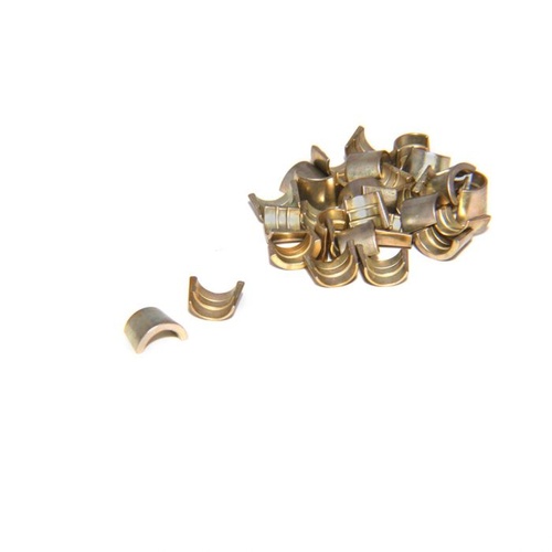 COMP Cams Valve Lock, Stamped, Hardened Steel, 7 Degree, 3/8 in. Valve Stem, Single Groove, Set of 16